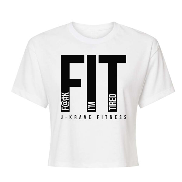 FIT I'M TIRED - WOMEN'S CROP T-SHIRT - $ZSF5N9$ Thumbnail
