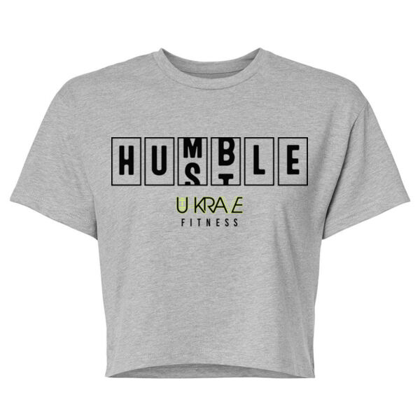 HUMBLE HUSTLE - WOMEN'S CROP T-SHIRT - $81CV7H$ Thumbnail