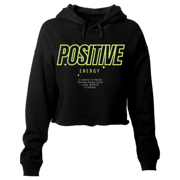 POSITIVE ENERGY - WOMEN'S CROP HOODIE Thumbnail